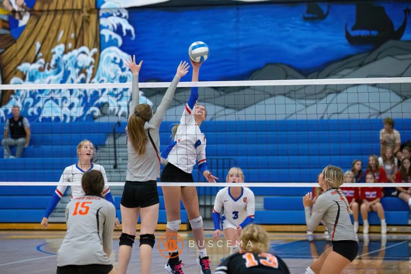 Coeur d'Alene Vikings JV Volleyball vs Post Falls Trojans 9/6/22 photo 32