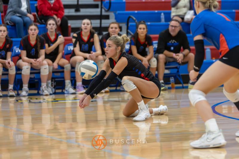 Coeur d'Alene Vikings vs Post Falls Trojans Girl's Volleyball 10/17/23 photo 20