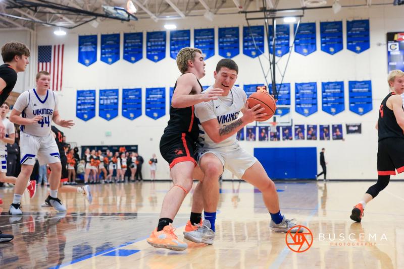 Post Falls @ Coeur d'Alene Boy's Basketball photo 15