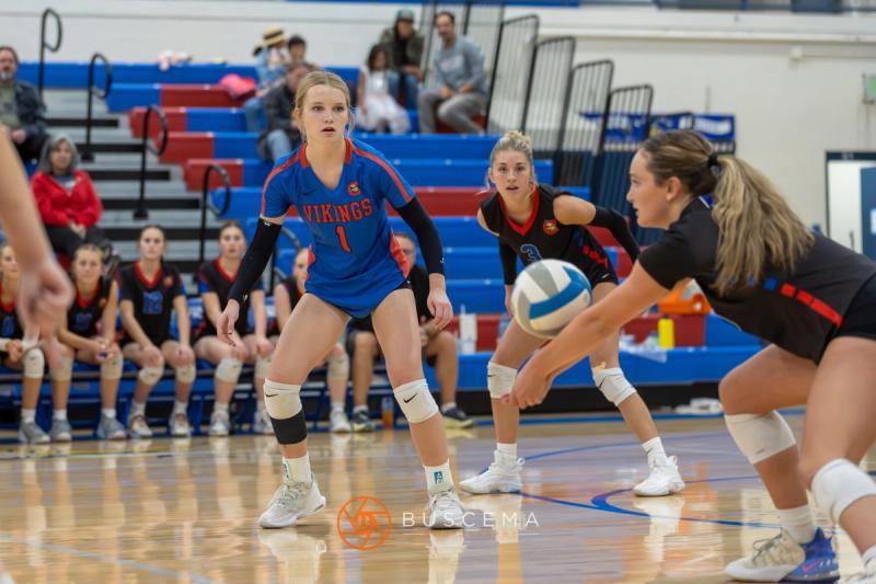 Coeur d'Alene Vikings vs Post Falls Trojans Girl's Volleyball 10/17/23 photo 4