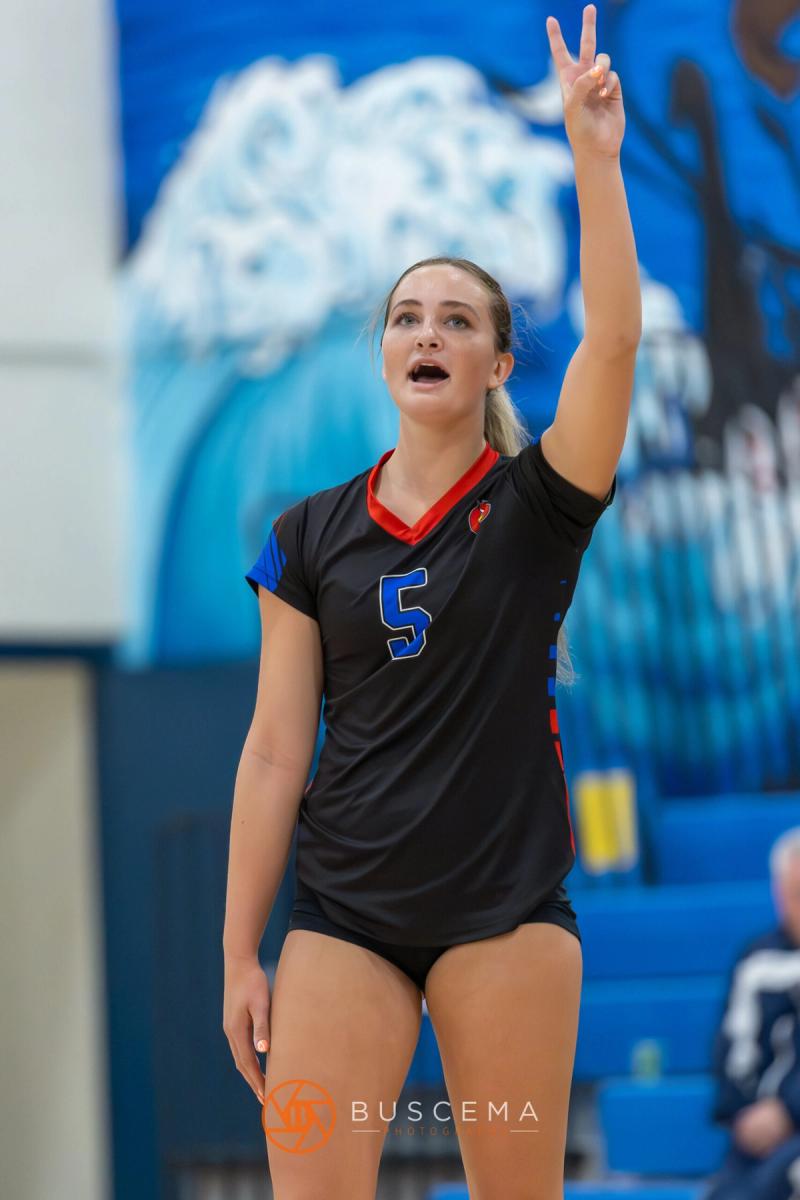 Coeur d'Alene Vikings vs Post Falls Trojans Girl's Volleyball 10/17/23 photo 19