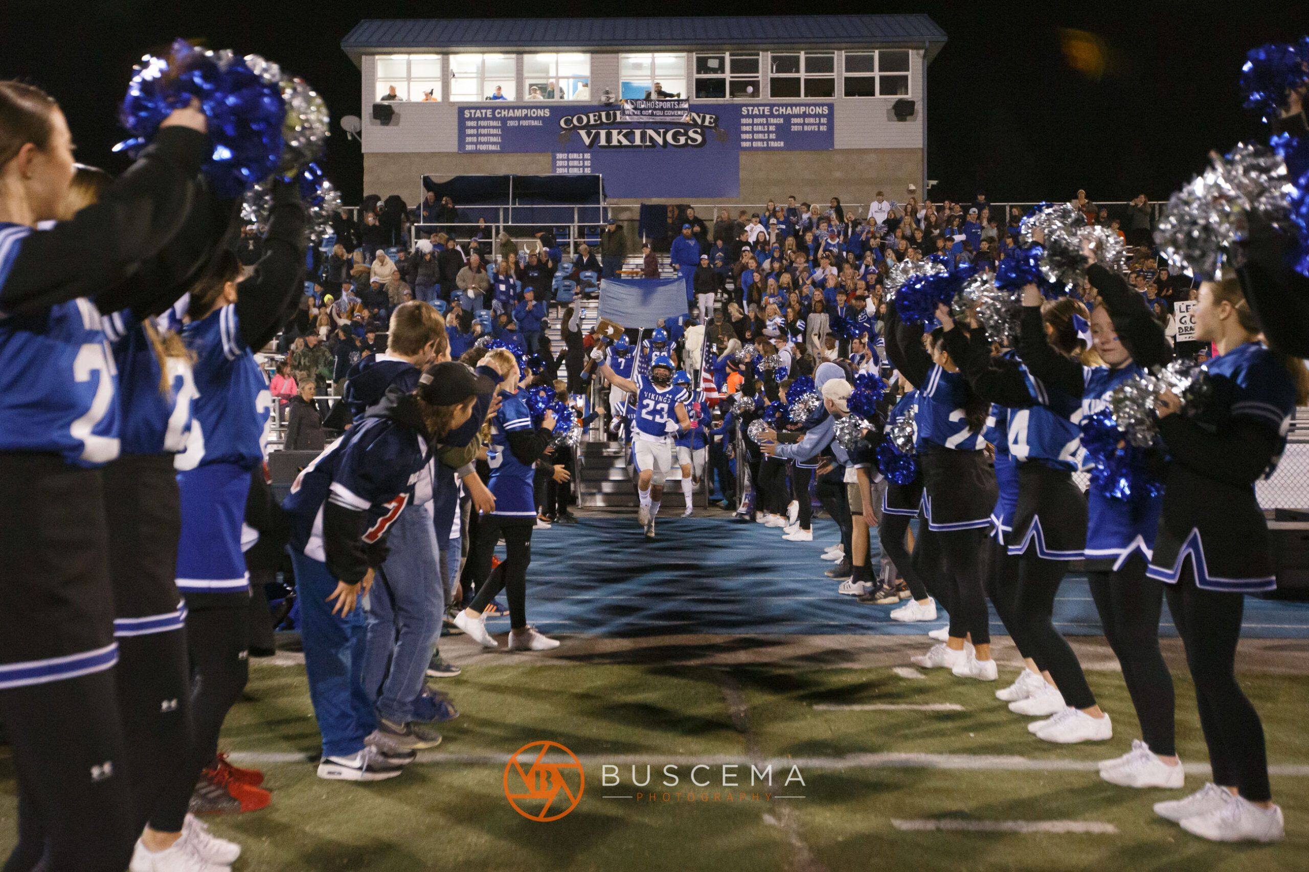 Coeur d'Alene Vikings Varsity Football vs Post Falls Trojans Homecoming