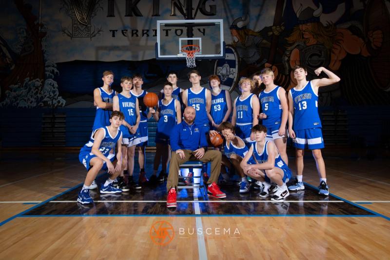 Coeur d'Alene Vikings Boy's Basketball 2022 Media Day photo 15