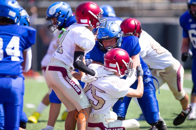 Coeur d'Alene Vikings Freshman Football vs Rigby at the University of Montana 8/19/22. photo 25