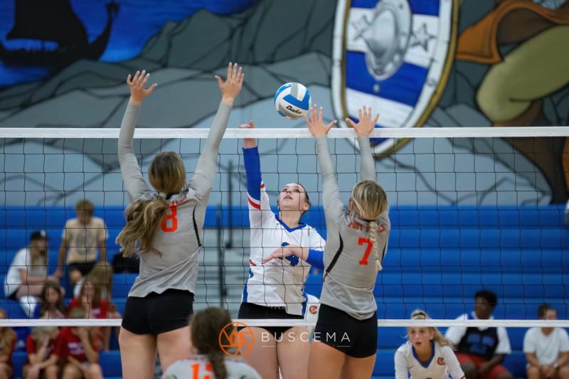 Coeur d'Alene Vikings JV Volleyball vs Post Falls Trojans 9/6/22 photo 39