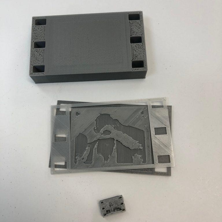 3D printed frames of the first kinetoscope film, and first ever film overall, of Thomas Edison's The Sneeze