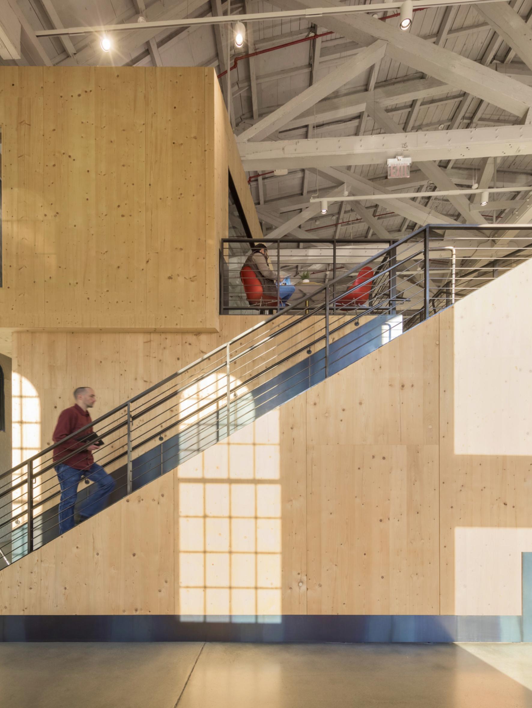 interior staircase in Nanotronics headquarters