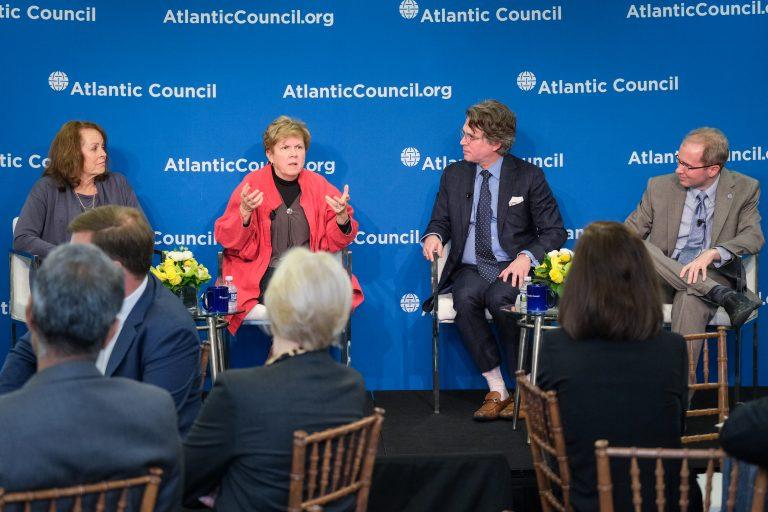 Matthew Putman, CEO and co-founder of Nanotronics, participating in a panel at Atlantic Council’s inauguration of a new GeoTech Center and Commission in Washington DC