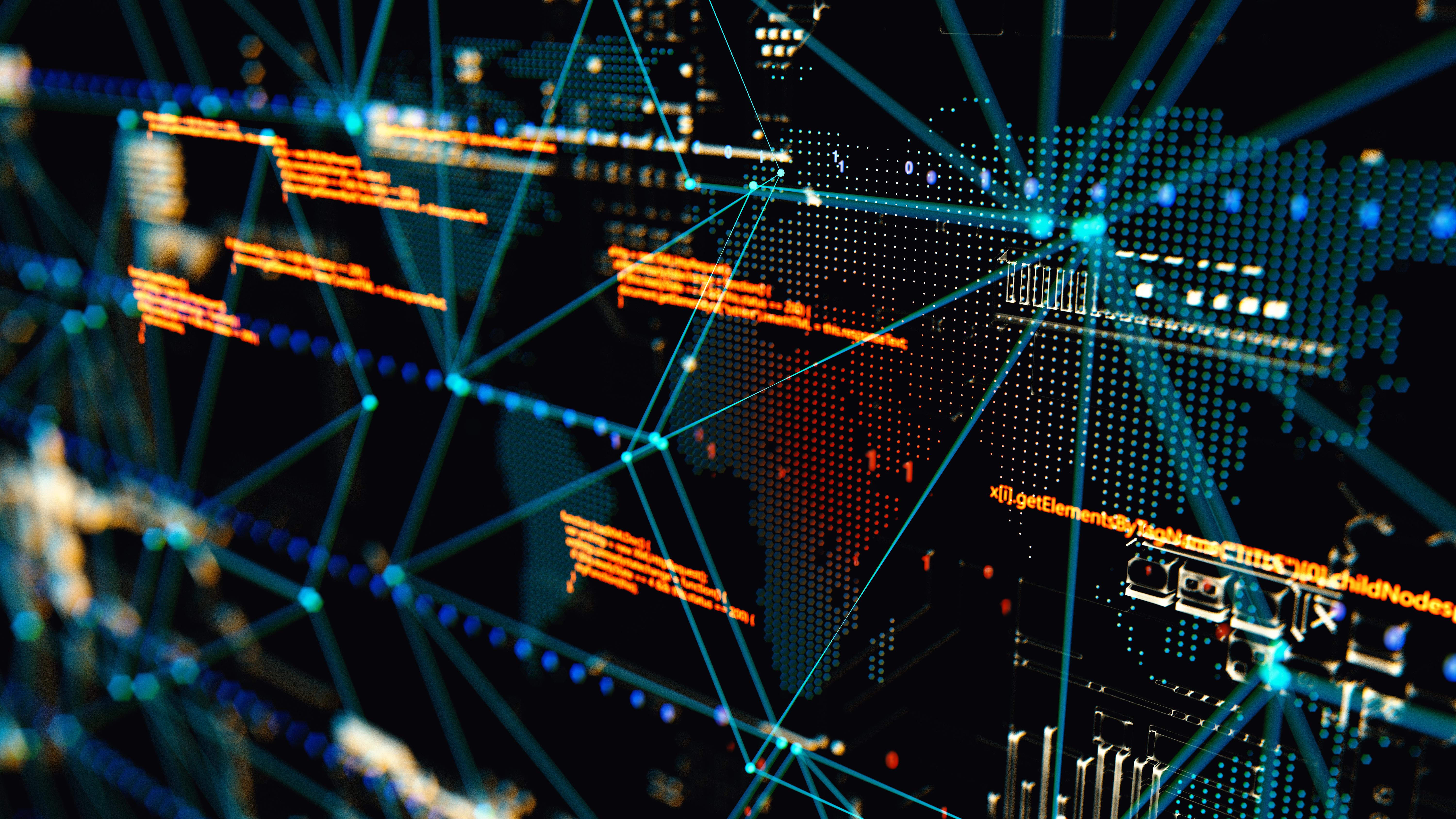 A dashboard of machines detecting anomalies and using machine learning to analyze the data