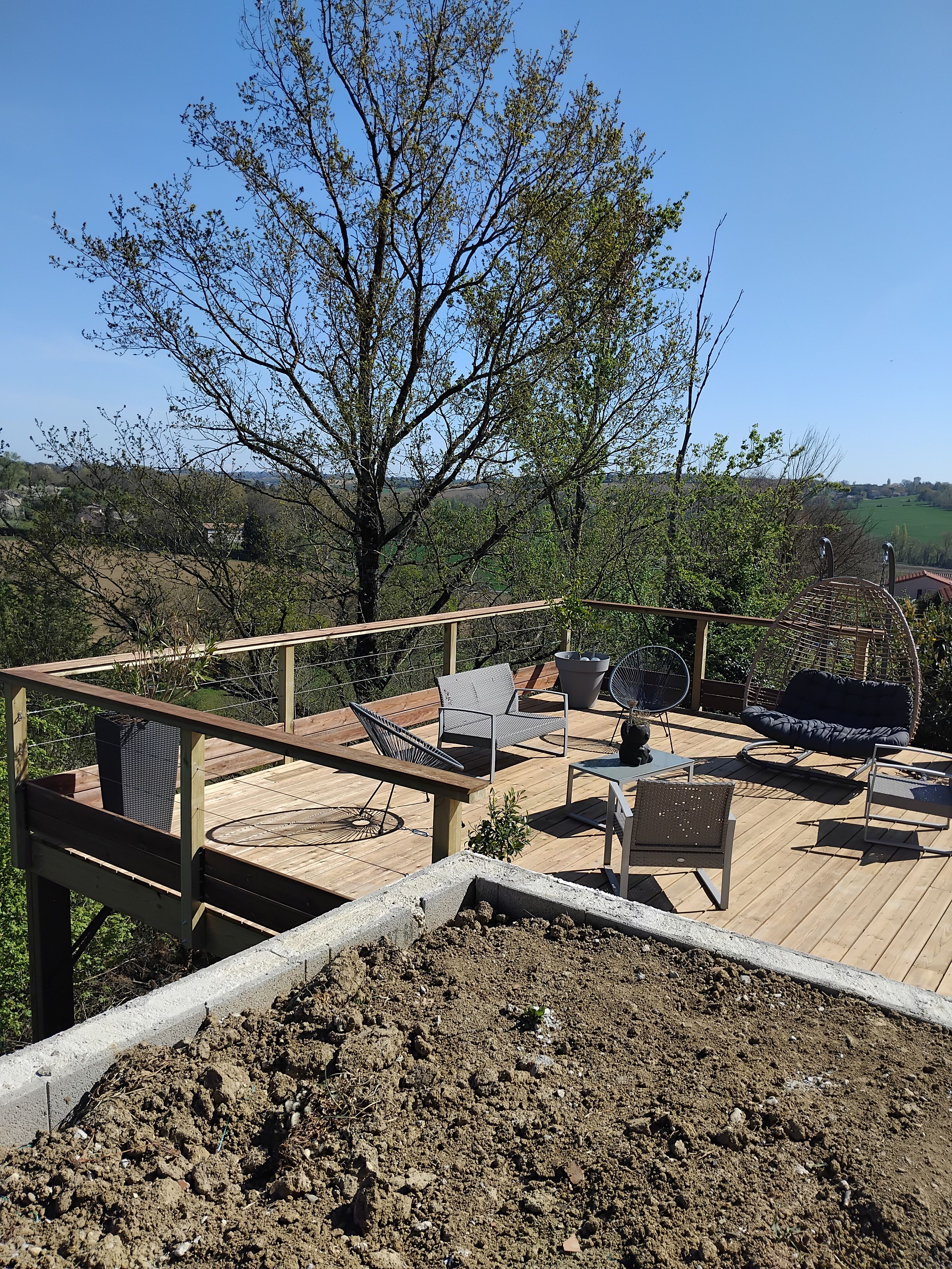 Détail Terrasse en PIN CLASSE  4