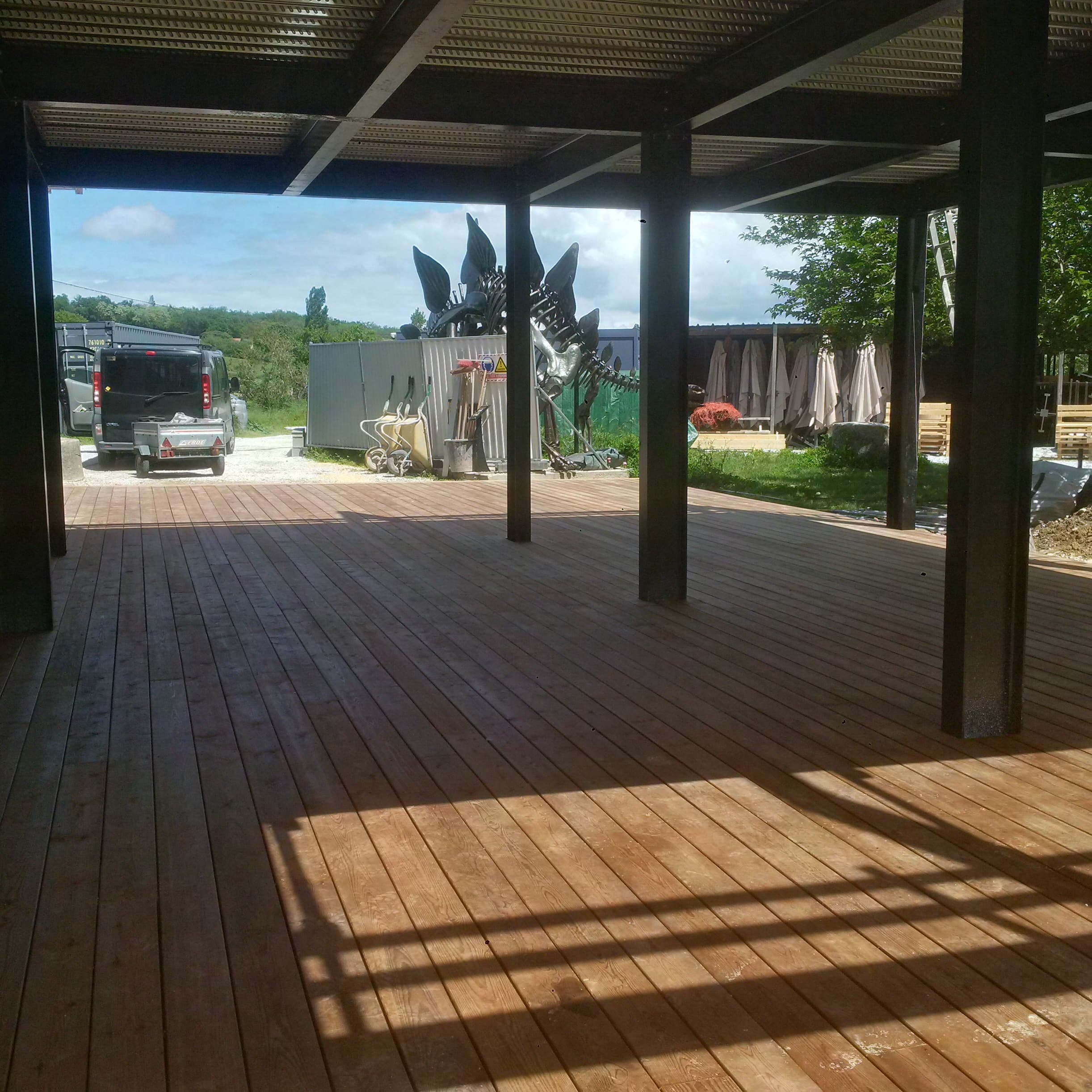 Détail Terrasse en PIN CLASSE  4