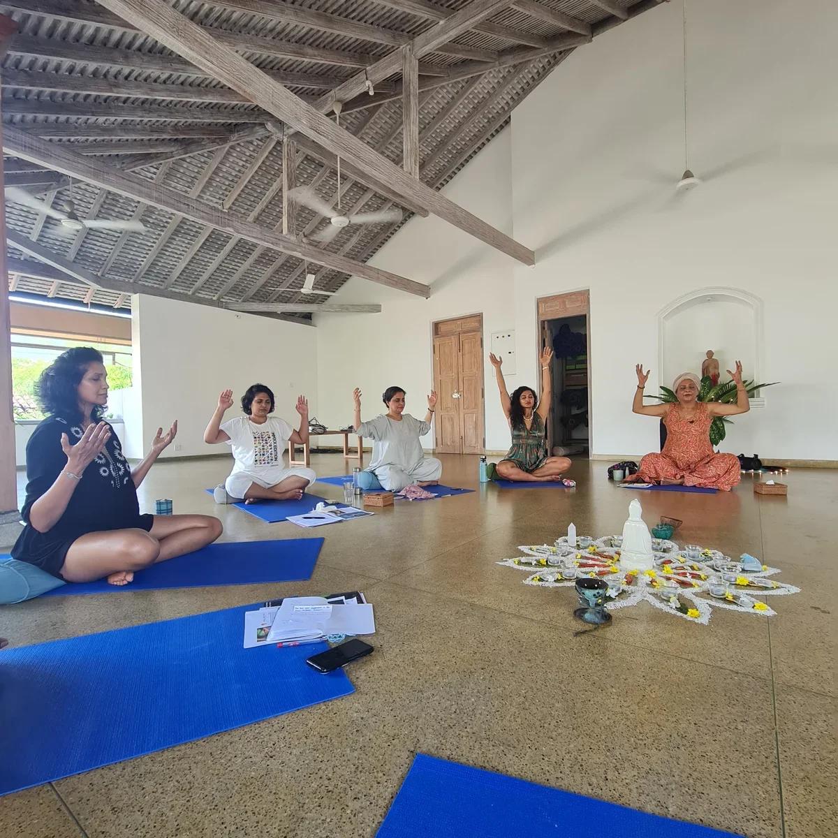 Retreat meditation circle