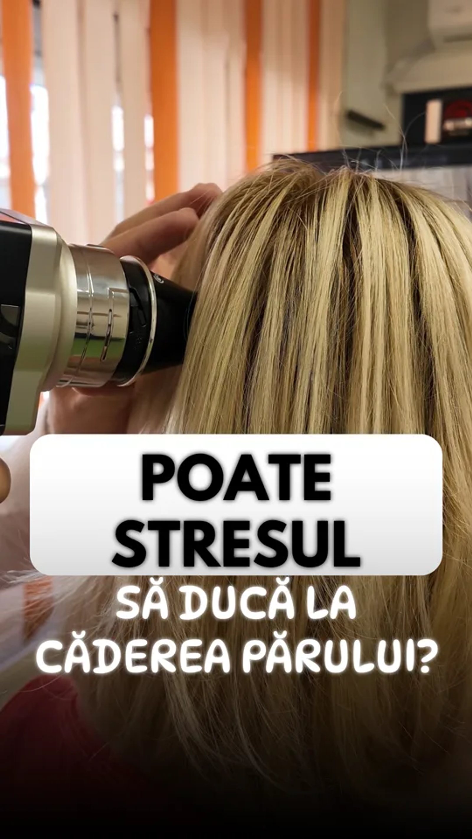 Conținut pentru Clinica Bioderm despre legătura dintre stres și căderea părului, cu Dr. Michael Russu.