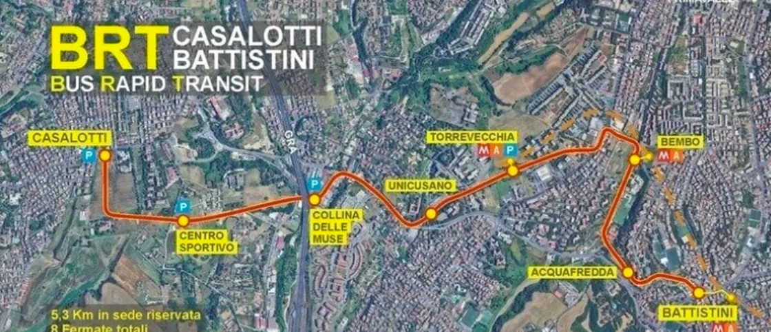 Casalotti-Battistini, accelera il progetto del Bus Rapid Transit. Naufraga l’idea della funivia di Virginia Raggi