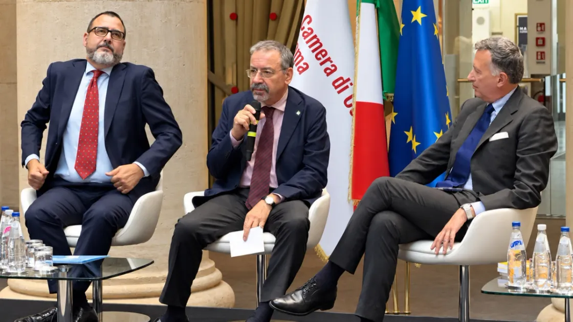 Bruno Manzi, presidente di AMA SpA, all'evento "Roma, il futuro si infrastruttura" organizzato da La Capitale