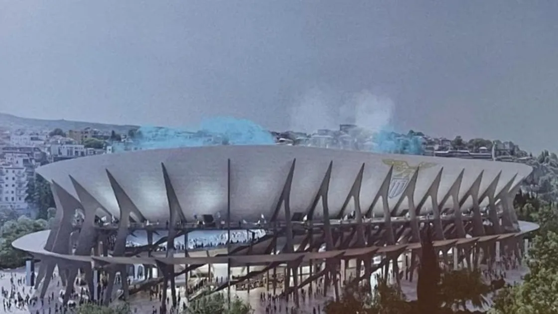 Rendering del progetto per lo stadio della SS Lazio al Flaminio