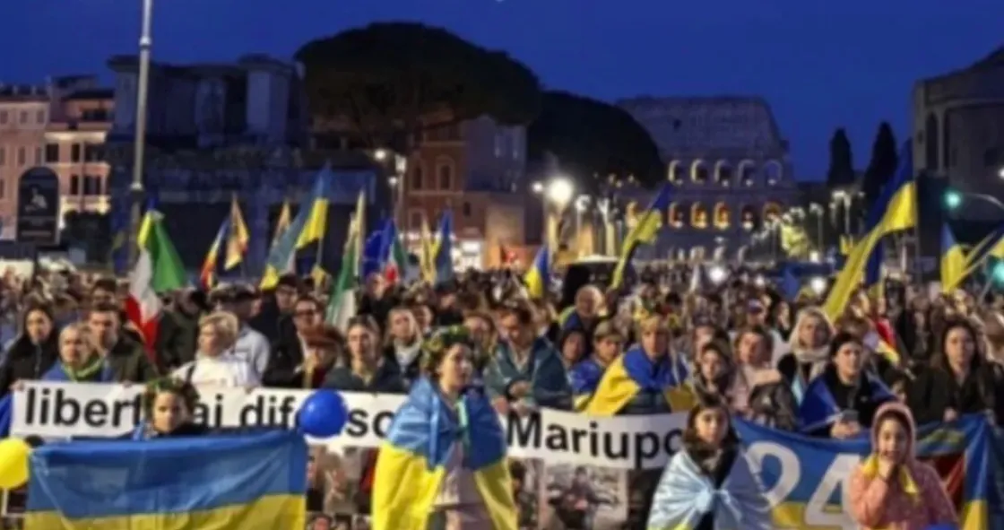 Sos Oleshky, sit-in a Roma davanti alla Fao: «Un corridoio umanitario per salvare la popolazione civile»