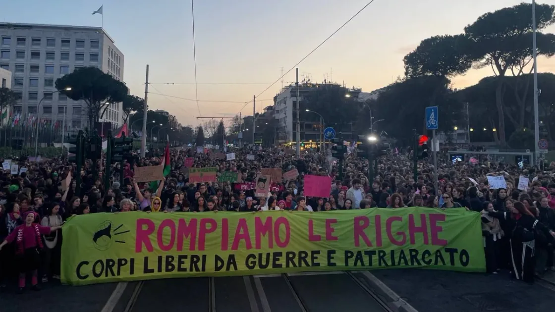 Corteo transfemminista a Roma 8 marzo 2026 (Non una di meno)