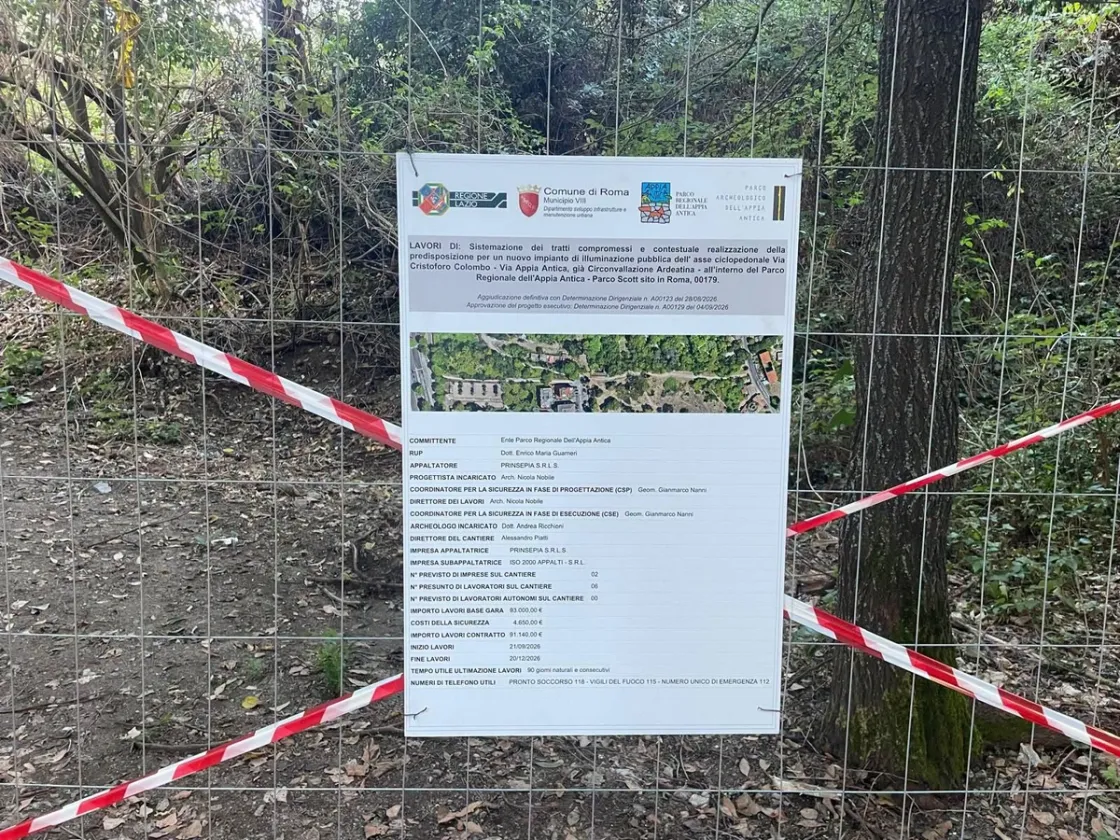 Al via i lavori per la nuova pista ciclopedonale a Parco Scott