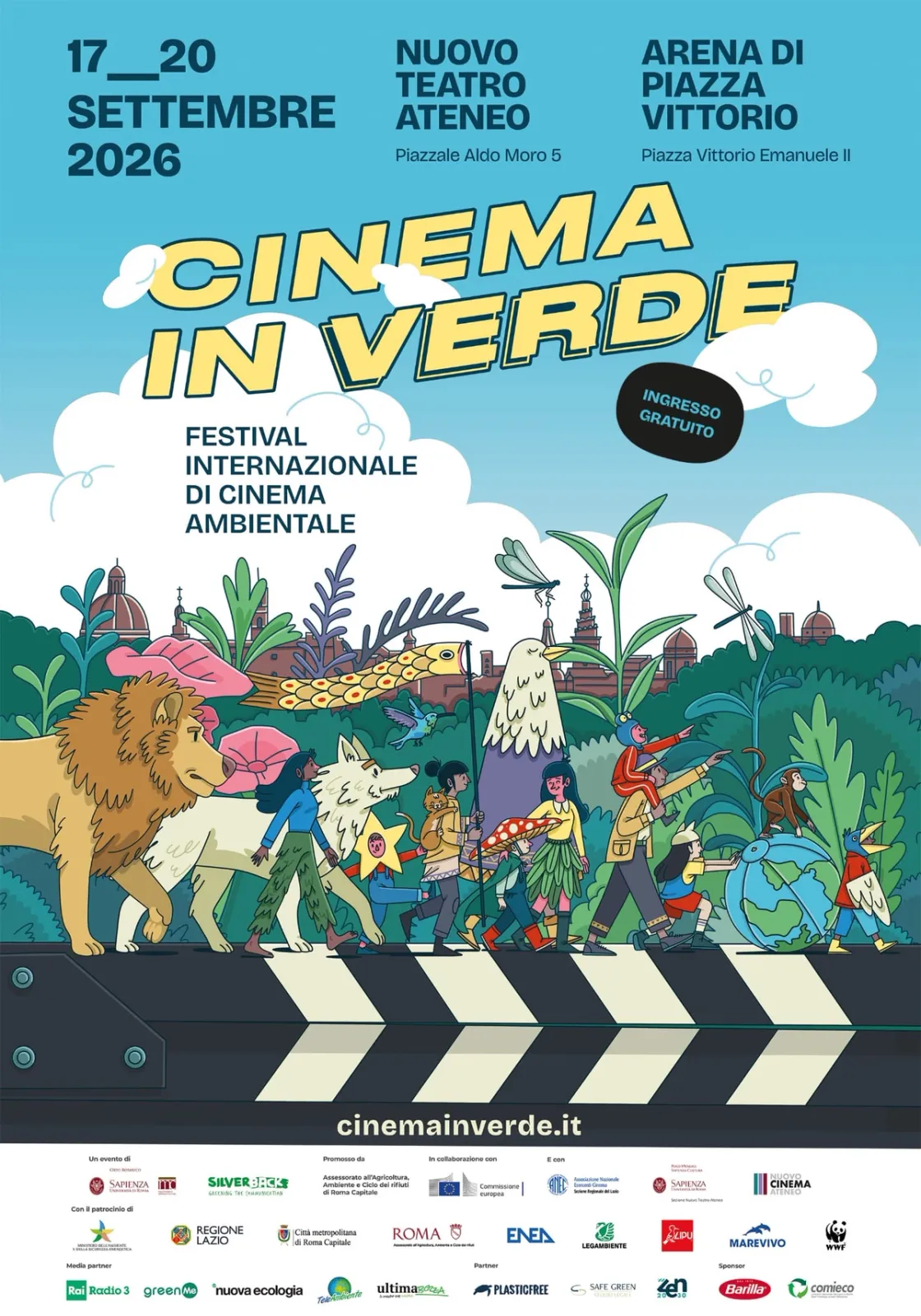 Cinema In Verde 2026, il festival ambientale arriva a Piazza Vittorio: quattro giorni di film e incontri