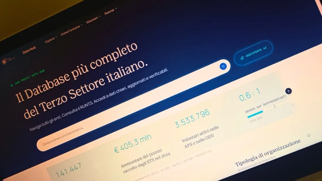 Terzo Settore, nasce Non Profit Data Hub: la nuova piattaforma interrogabile con l’IA