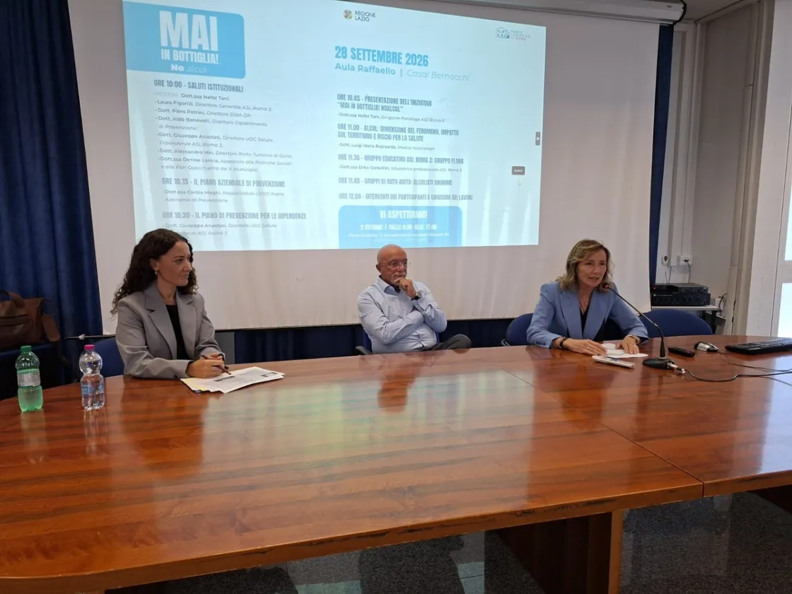 «Mai in bottiglia. No alcol»: la Asl Roma 3 scende in campo con l'arte contro l'abuso