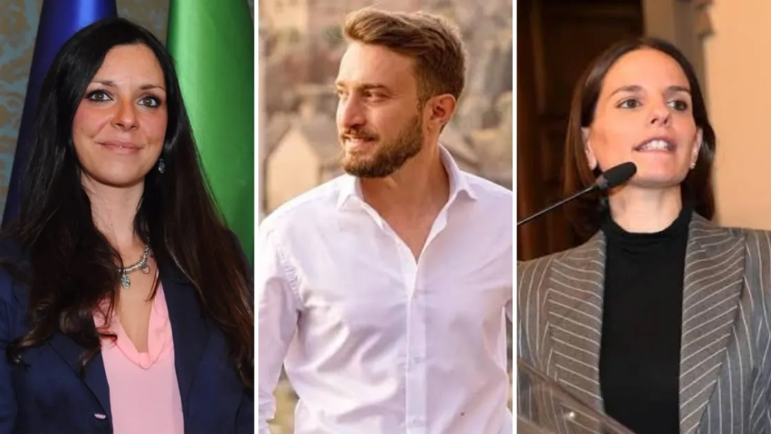 Da sinistra: la consigliera Linda Meleo (M5S), il consigliere Valerio Casini (IV) e la consigliera Claudia Pappatà (Pd)