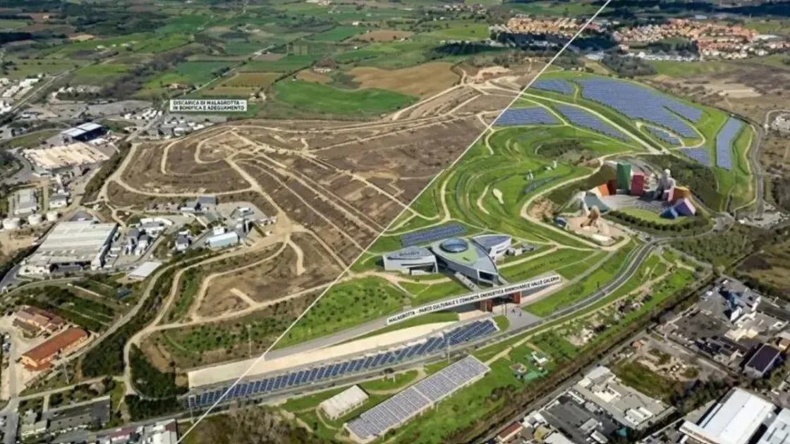 Malagrotta, avviati i lavori di adeguamento della discarica: l’ipotesi di una grande area verde con comunità energetica
