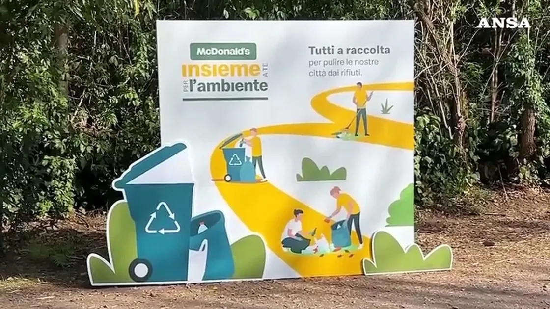 Il Campidoglio, Ama e McDonald’s insieme per l’economia circolare: firmato il protocollo d’intesa al Parco della Caffarella