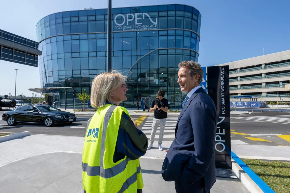 Inaugurato «Open» a Fiumicino, un nuovo centro direzionale che ospiterà 600 persone