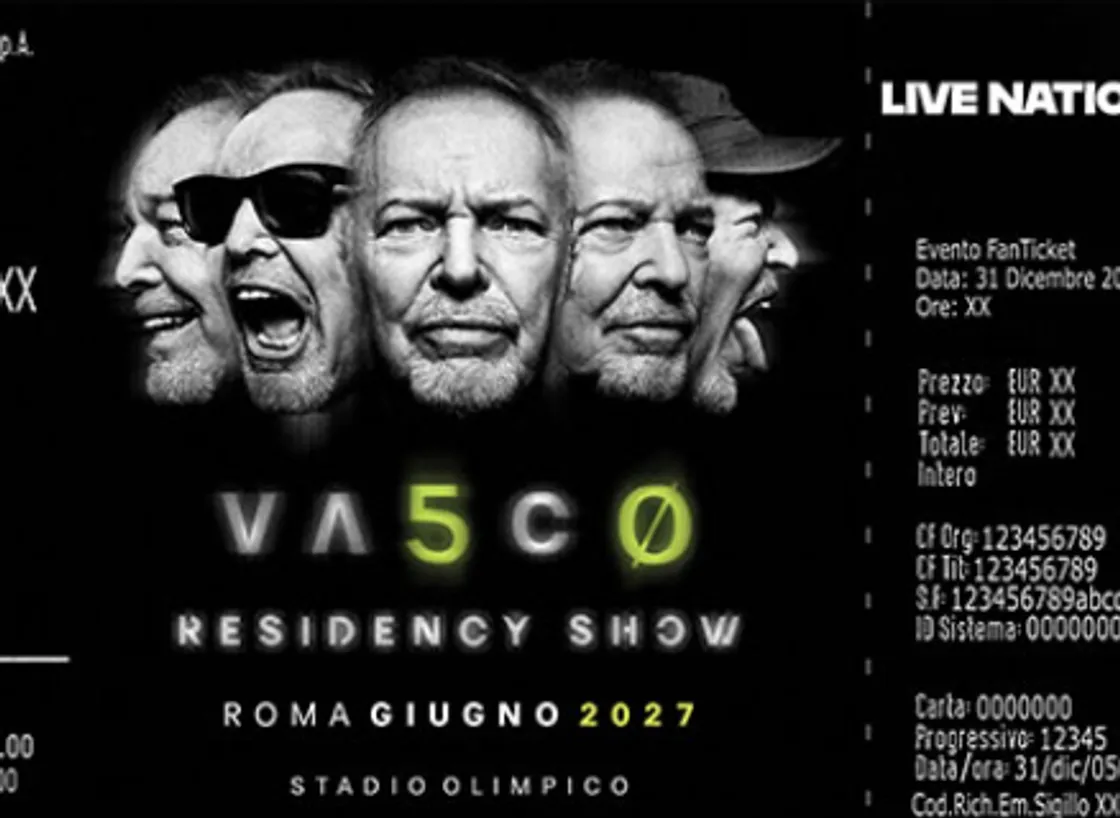 Vasco Rossi, corsa ai biglietti per i 10 concerti del 2027 allo Stadio Olimpico di Roma
