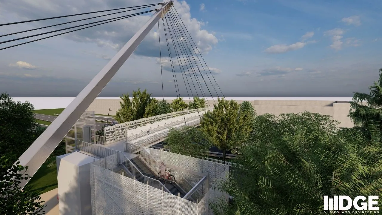 Rendering sovrappasso Acilia Sud - Dragona 