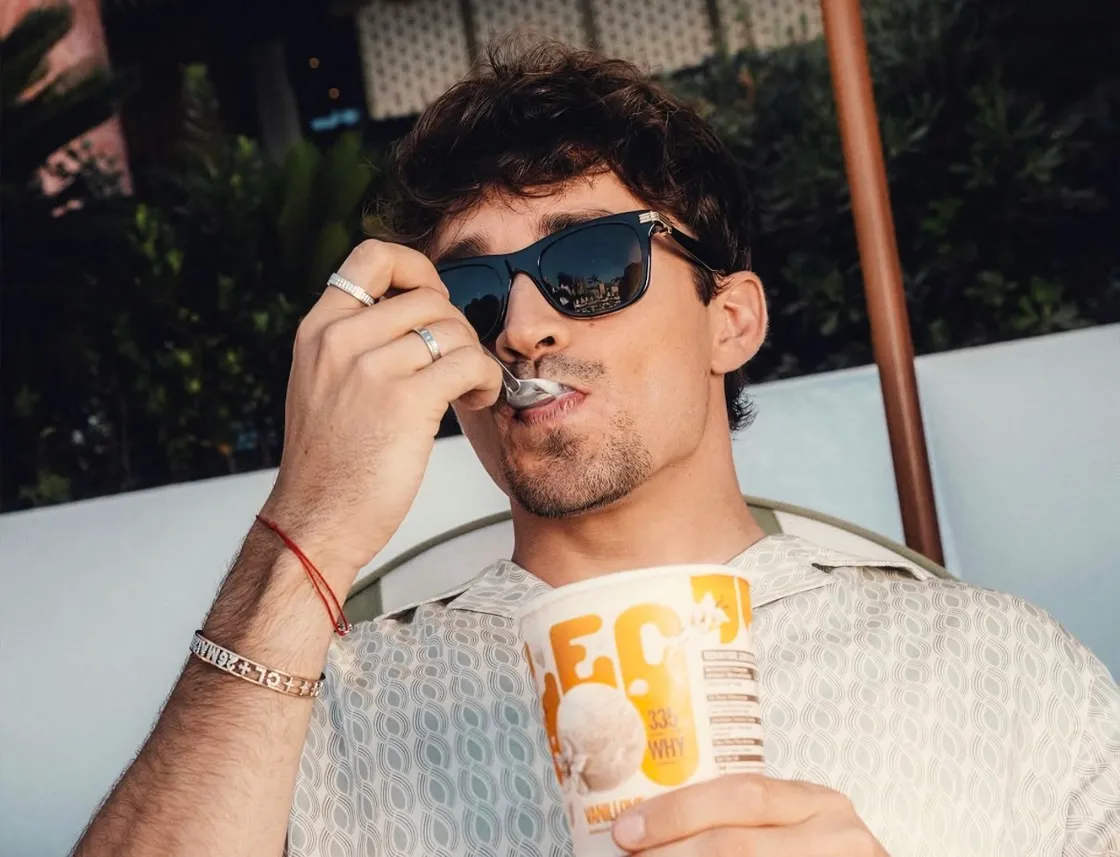 Charles Leclerc lancia il gelato “light” LEC nel Lazio: «Piacere e benessere possono coesistere»
