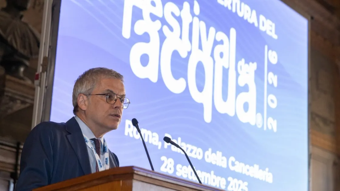 Andrea Rivera presidente Acea al Festival dell'Acqua, 28 settembre 2026
