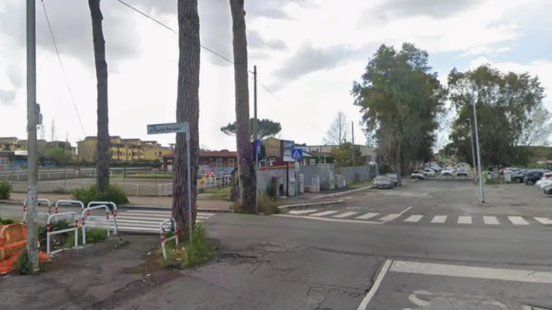 L'incrocio tra viale di Castel Porziano e via Torcegno (Google Maps)