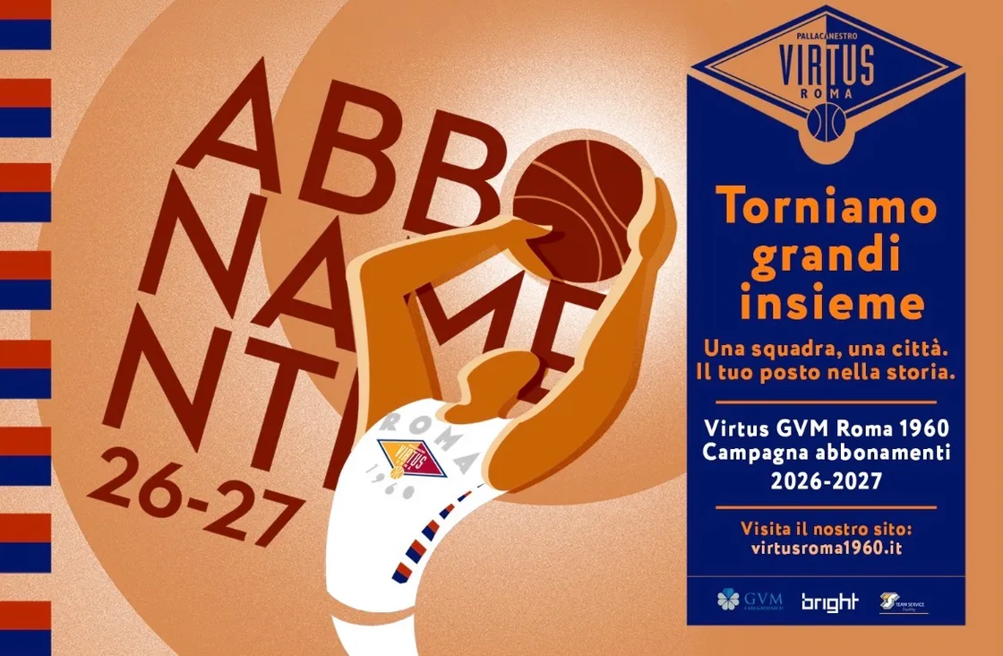 Virtus GVM Roma 1960, al via la campagna abbonamenti: partnership con Vivaticket