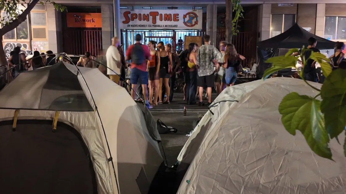 L'ingresso di Spin Time nella notte del 30 luglio 2026 (La Capitale)