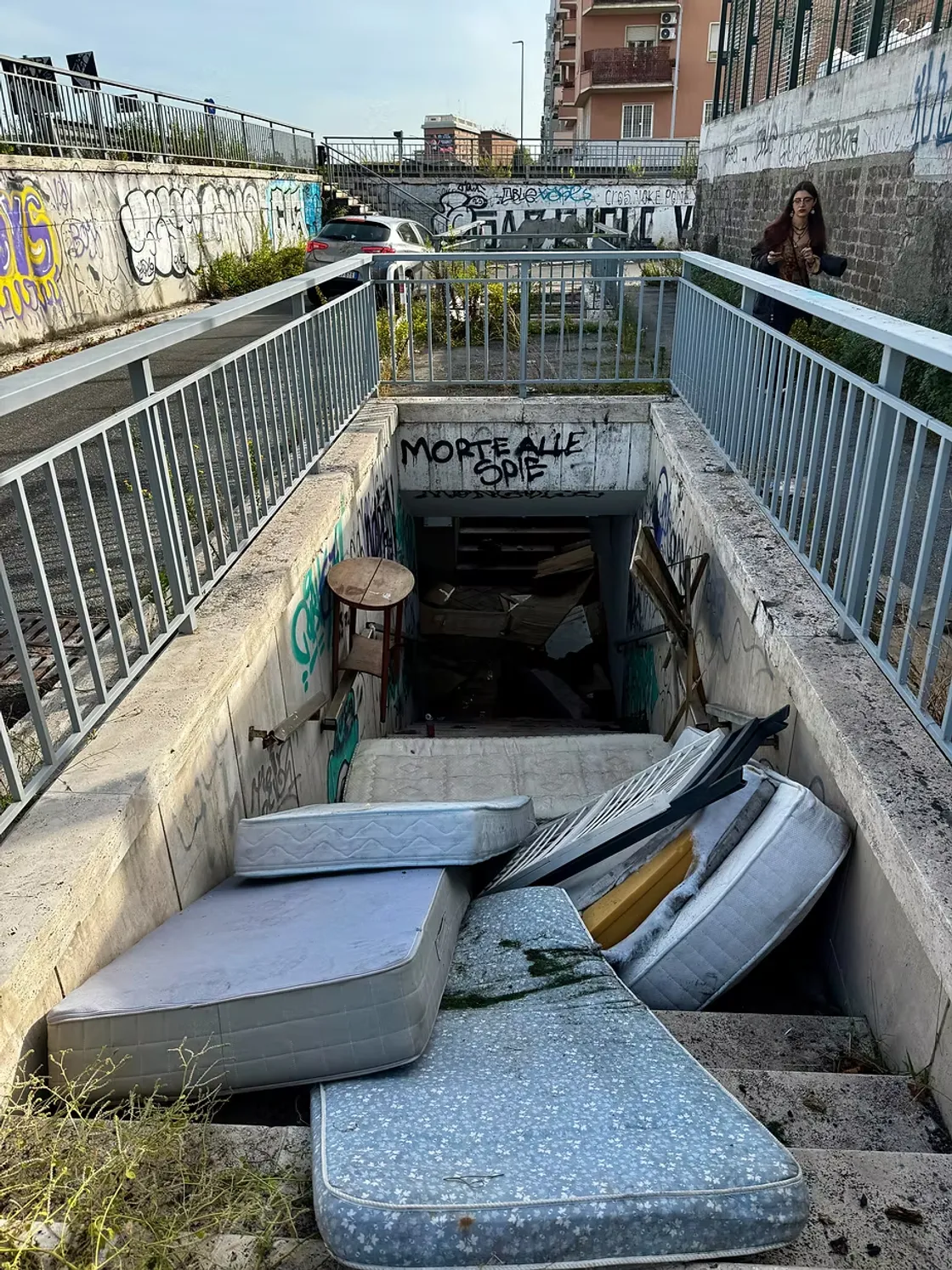 I sottopassi dell'orrore, il punto nel centro di Roma