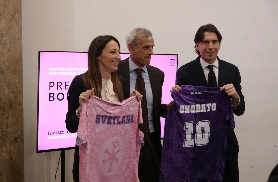 La Boreale premiata in Campidoglio dopo la Coppa Italia regionale