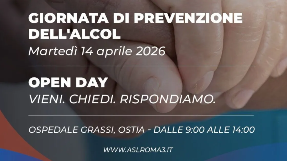 Asl Roma 3, Open Day al Grassi per la prevenzione dell’alcol