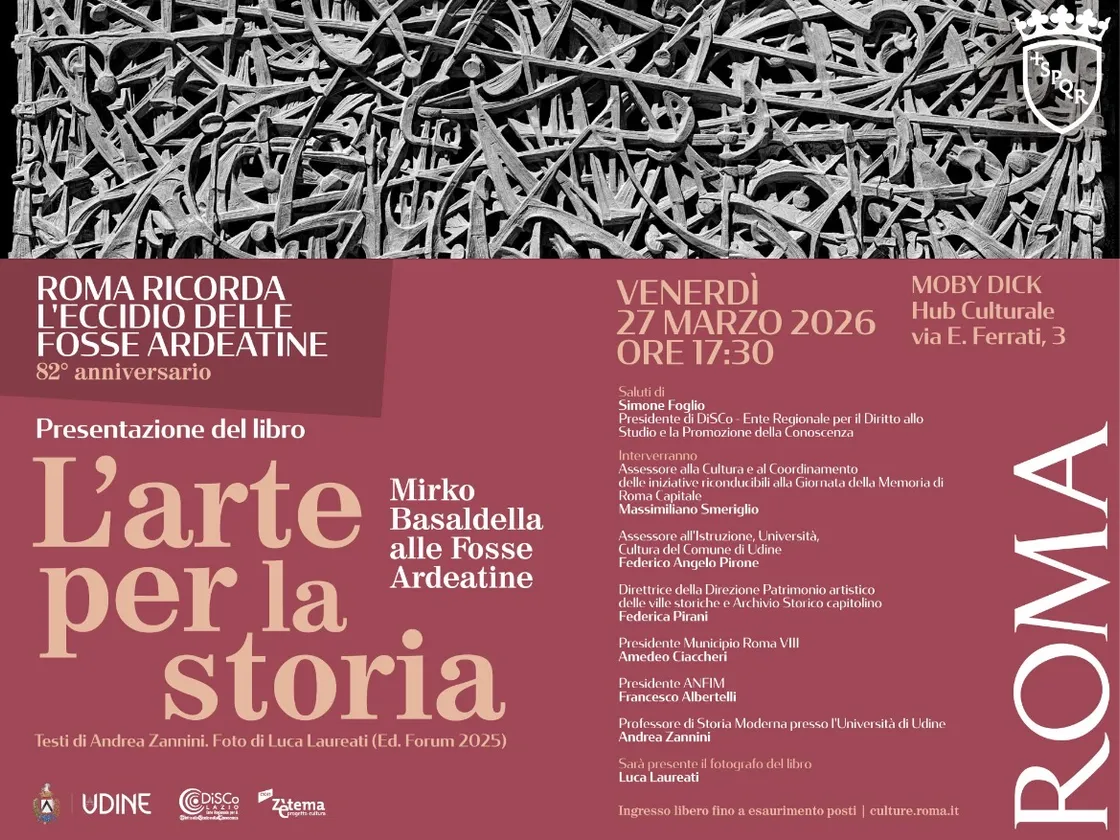 Fosse Ardeatine, la memoria passa anche dall’arte: a Garbatella la presentazione del volume su Basaldella