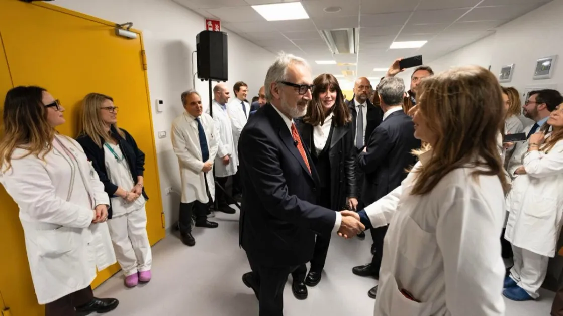 Il presidente Rocca all'inaugurazione (Regione Lazio)