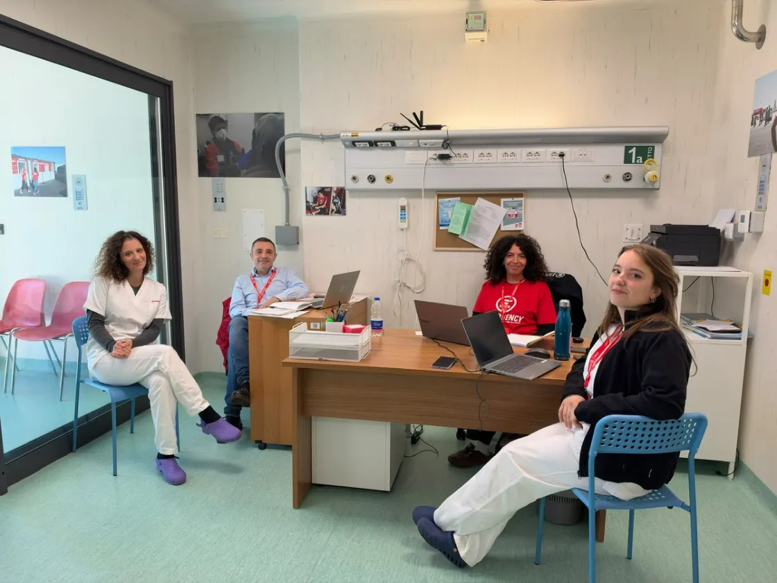 Ambulatorio di Emergency all'ospedale Spallanzani di Roma