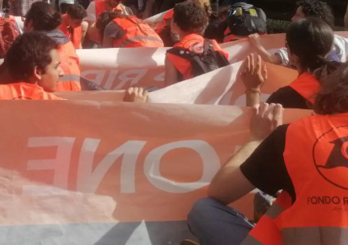 Una manifestazione organizzata da Ultima Generazione