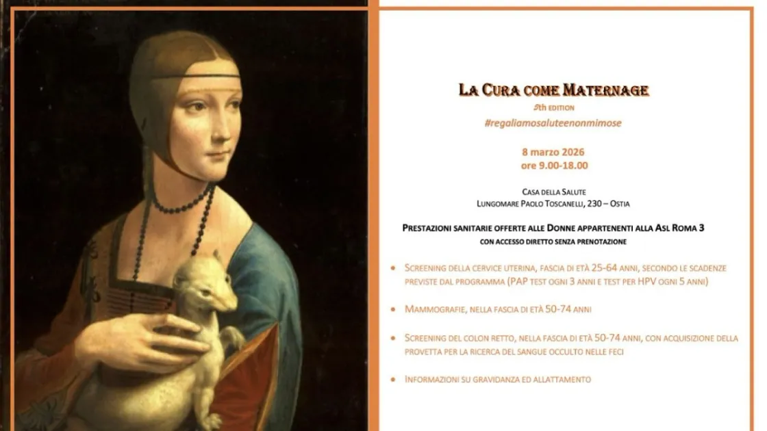 Festa della Donna, screening gratuiti a Ostia con ASL Roma 3 e AS Roma