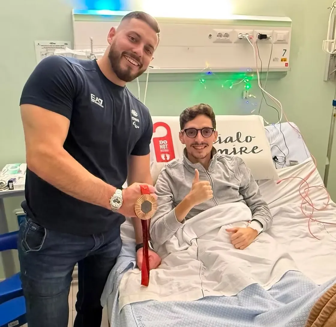 Il campione paralimpico Donato Telesca incontra Daniele Virgili: «La forza è nella mentalità, non nelle gambe»  [VIDEO]