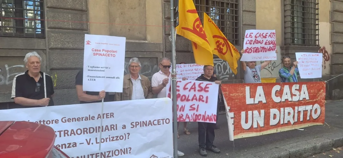 Sit-in di Unione Inquilini