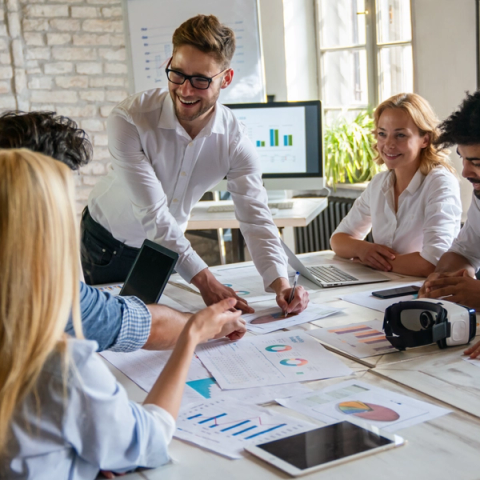 People in meeting