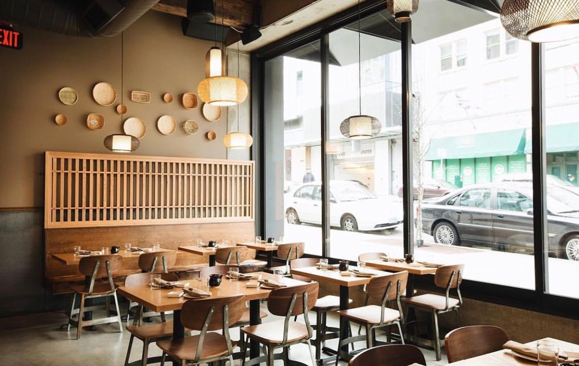 Bamboo sushi feels bright and light before the dinner rush comes in to enjoy sustainable sushi.