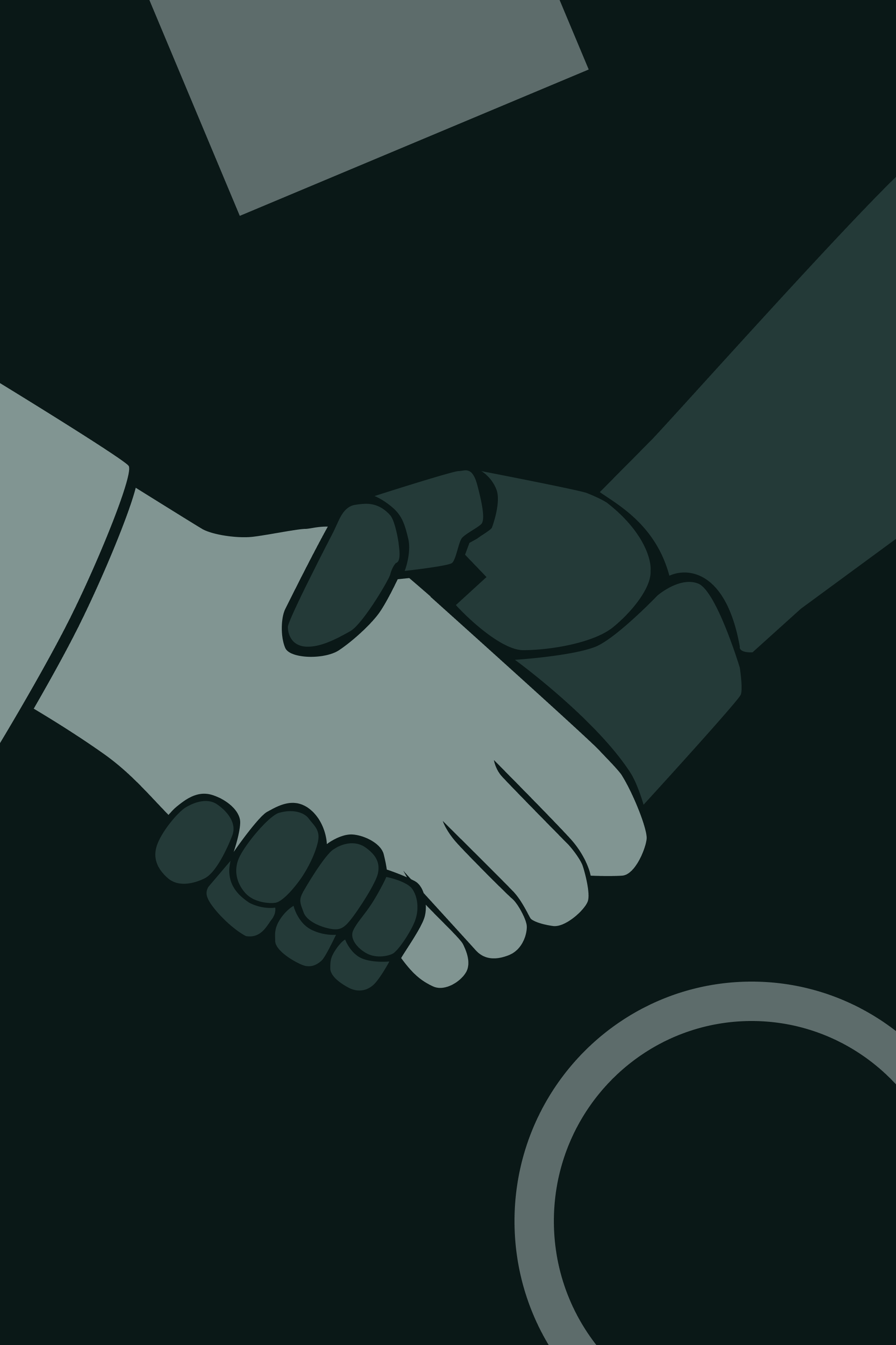 Une IA serrant la main d'un humain